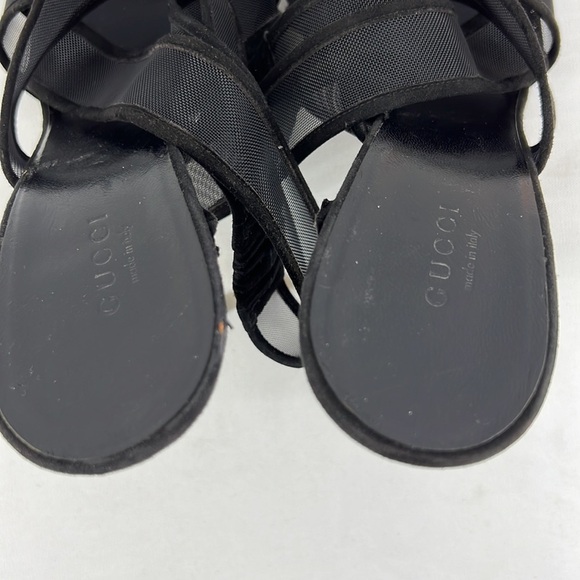Gucci Bette High-Heel Mesh Platform Sandal - Picture 10 of 13